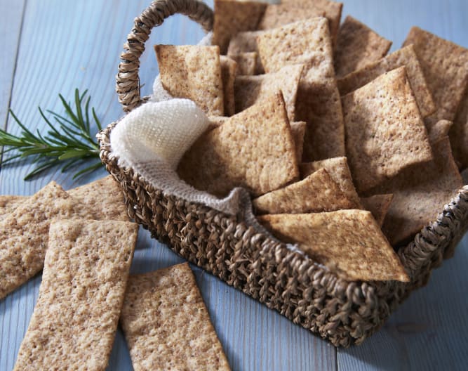 CRACKERS INTEGRALES AL ROMERO