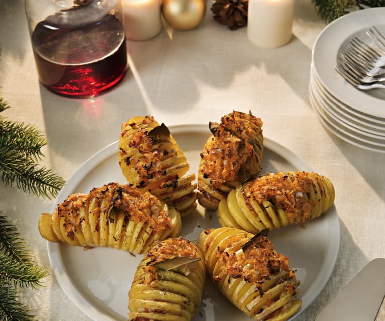Papas nuevas Hasselback