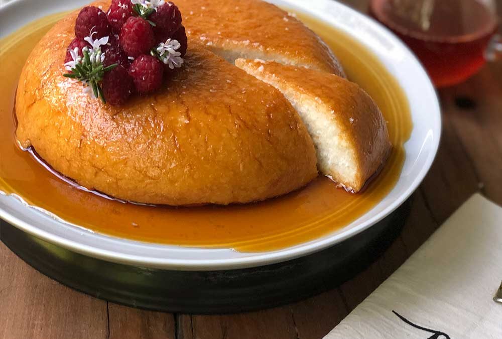 SÉMOLA CON LECHE Y CARAMELO