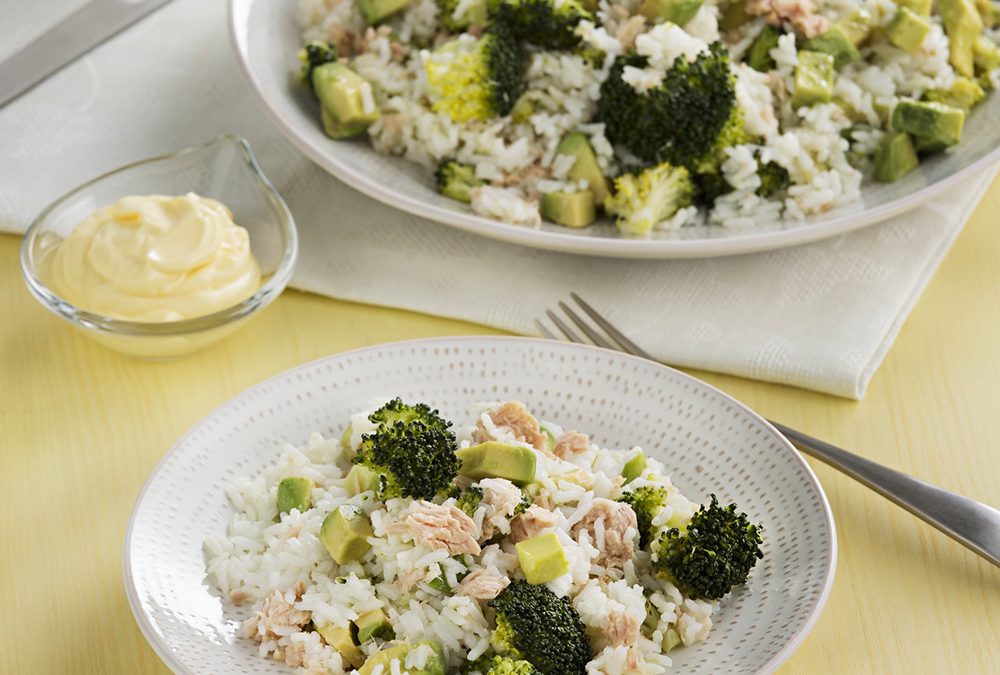 ARROZ CON BRÓCOLI, ATÚN Y PALTA